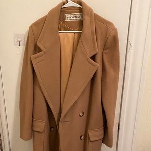 Wool camel coat
